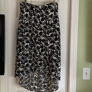 Floral tulip hemmed J Crew skirt